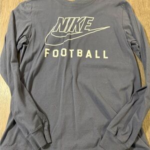 Nike Dark Gray Football Long Sleeve Tee